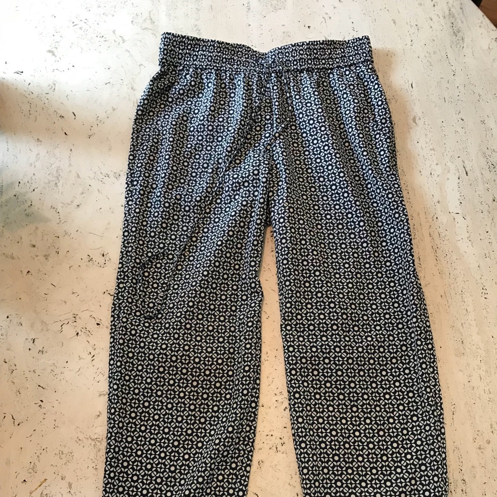 Jcrew Silk drawstring pants